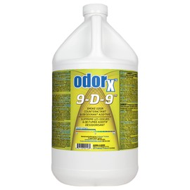 ODORx 9-D-9 Professional Smoke Odor Counteractant and Deodorizer, Odor Remover for Smoke Damaged Job Sites, 1 Gal Bottle