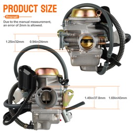 150cc gy6 carburetor PD24J for 4 Stroke Engines 125cc 150cc 152QMJ 157QMI 24mm for Motorcycle Scooter ATV Go Kart with Electric Choke Intake Manifold