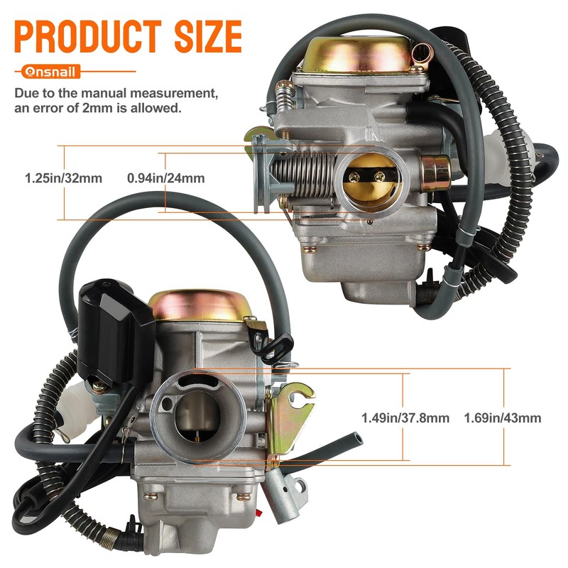 150cc gy6 carburetor PD24J for 4 Stroke Engines 125cc 150cc