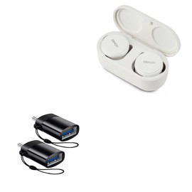 BoxWave Cable Compatible with Denon PerL Pro - USB-C to A PortChanger (2-Pack), USB Type-C OTG USB Portable Keychain - Slate Black