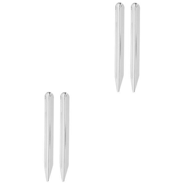 Angoily 4 Pcs Stainless Steel Spacer Beads Scoop Lightweight DIY