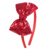 AMYDECOR Red Sequin Bow Headband for Girls - Boutique Style