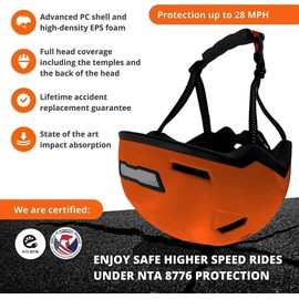 XNITO Kid Bike Helmets for Boys and Girls | Fit Head 51-54cm Circumference | CPSC & NTA-8776 Dual Certified | Multi-Sport Helmets with LED Lights, Magnetic Buckle, Detachable Visor (Dutch)