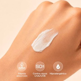 FOTOSUN UV100 SPF50 Crema Facial 60 ml,Protector Solar Diario, Resistente al Agua, Protección UVA/UVB