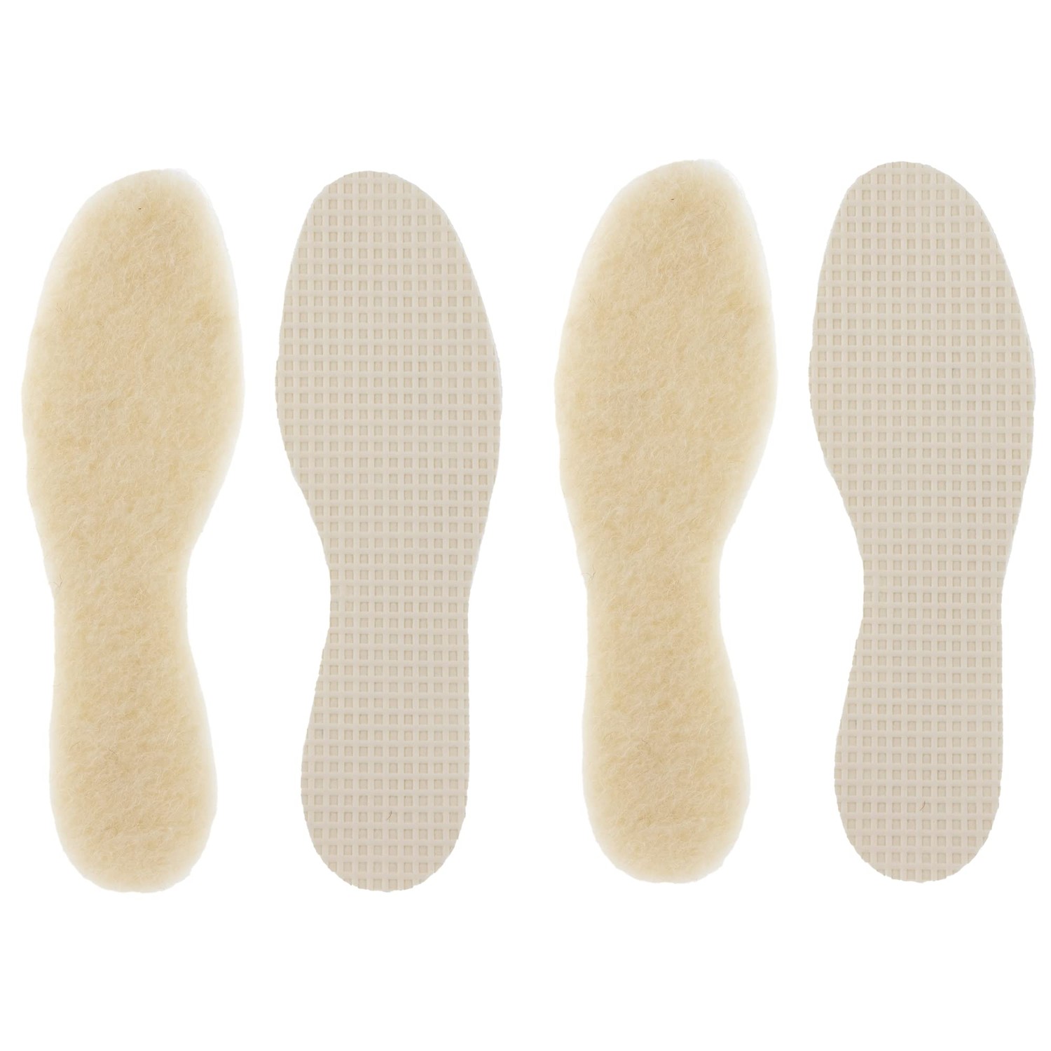 2 Pairs of Real Lambswool Insoles for Children, Women, Men, Made in ...