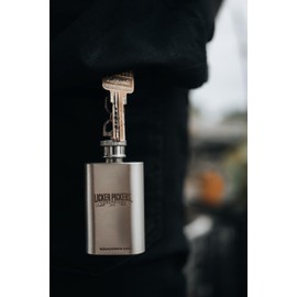 Licker Pickers Old Fashioned Flavored Toothpicks - 25 White Birch Aged in Premium Spirits. Includes 2oz Flask