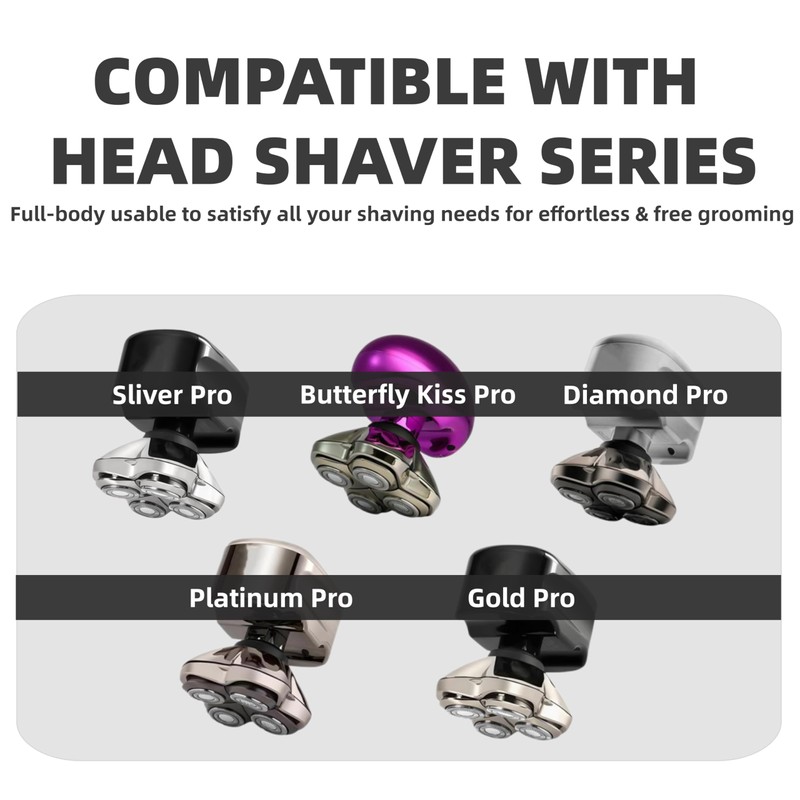 3Pack Pitbull Shaver Replacement Blade, Replacement Heads for Skull Shaver,
