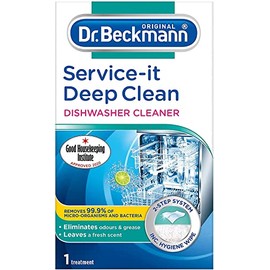 Dr. Beckmann Service-it Deep Clean Dishwasher Cleaner | Hygienically cleans and removes bad odours | Incl. wet wipe | 75 g