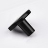WEAVERBIRD 4 Pieces Round Cabinet Knobs, Matte Black Cabinet Hardware