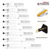 CUESOUL TERO AK7 Carbon Dart Shafts/Stem Built-in Spring Telescopic,Set of