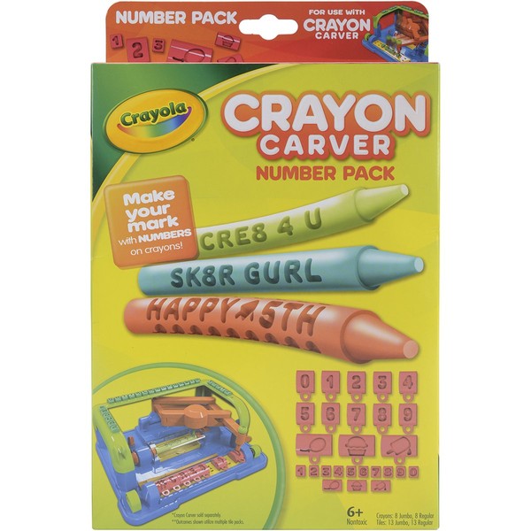 Crayola Crayon Carver, Numbers Expansion Pack, Gift for Kids, Ages