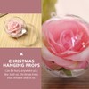 Christmas Empty Clear Balls Pendant: 15pcs Transparent Fillable Ball Xmas