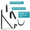 Closet Rod Bracket, Heavy Duty Closet Brackets with Rod Holder,
