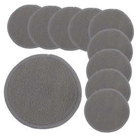 Mikinona 13pcs Reusable Pads Bamboo Fiber Face Wash Cosmetics Mat Face Towels for Women Gentle Easy Cleansing Travel-friendly