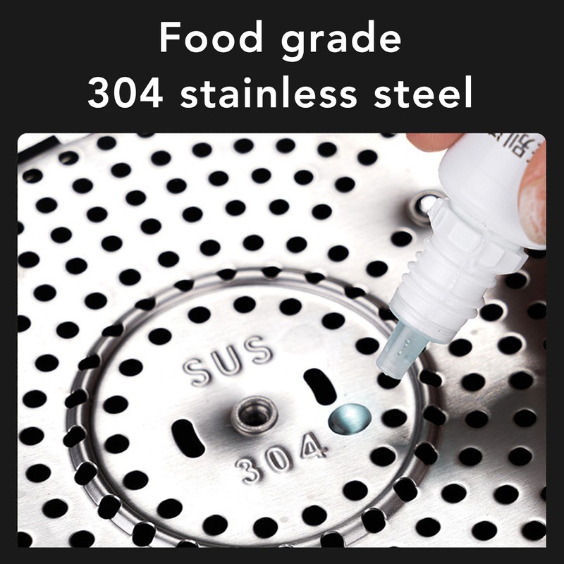 Foldable Vegetable Steam Basket No Warping 304 Stainless Steel Folding