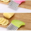 Crinkle-Cutter Stainless-Steel Blade-Wavy for Veggies-Salad-Chopper Knife 2PCS