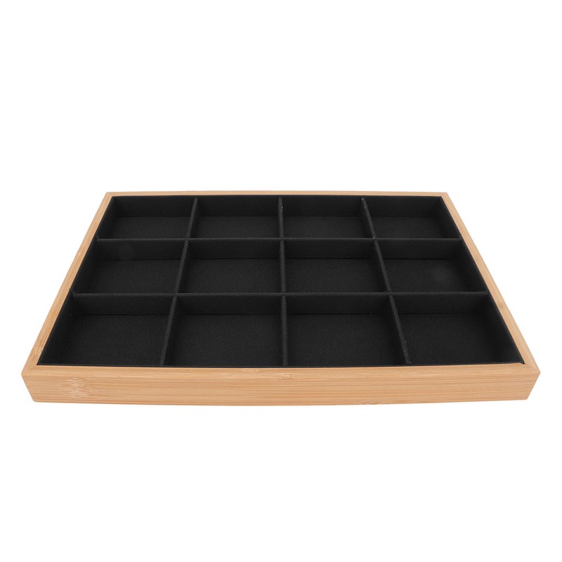 12 Grid Jewelry Tray Soft Elegant Appearance Strong Light Weight