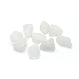 Milky Quartz Small Crystal Tumbled Stones - 5 Pc