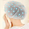 DO_1774_A 샤워캡 욕실 목욕탕 목욕 비닐 미용실 파마 모자 AF [블루 1+1] Shower Cap Bathroom Bath Vinyl Hair Salon Perm Hat AF [Blue 1+1]