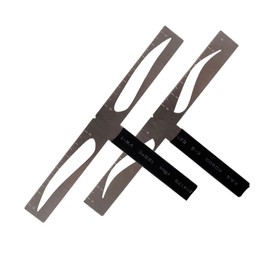 Beavorty Professional Eyebrow Stencil Ruler Three-point Positioning Kit for Lazy Beginners Natural Hair Symmetry Eyebrow Makeup Tool