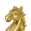 Horse Statue Gold Synthesized Resin Unique Horse Art Figurine for