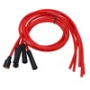 Spark Plug Ignition Wire Set Red High Performance Silicone 1m