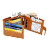 RAS WALLETS Men's RFID Passcase Trifold Real Leather Wallet Multi