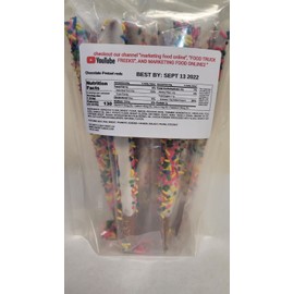 Chocolate Covered Pretzel Rods 16 Pieces and Mini Chooclate Pretzel Twists Sampler Pack