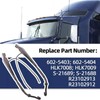 2-Pcs Front Windshield Wiper Arm Pair Kit Compatible with Kenworth