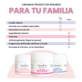 Desodorante Naturaldry Kit De 3 Tarro 60g