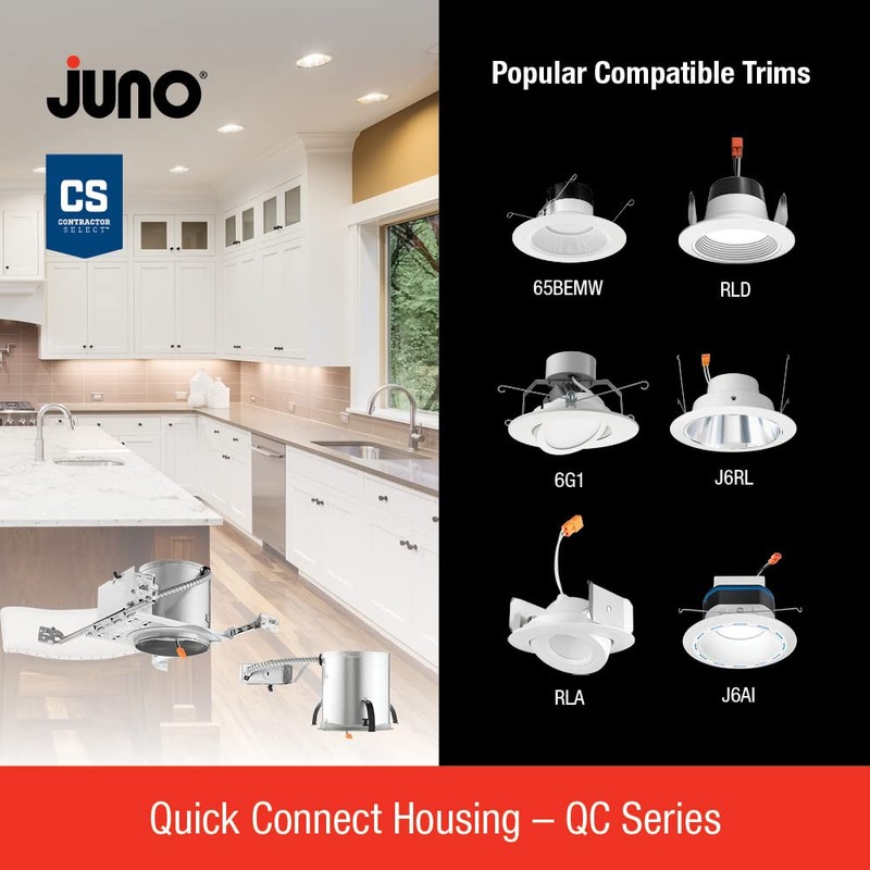 Juno 4" Quick Connect Housing for LED Recessed Lights for