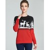 Camii Mia-Ugly-Christmas-Sweater-for-Women-Holiday Funny Sweaters Pullover Crew Neck (3X-Large, Red (904))