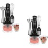 Kalorik Combination Mixer with Mixing Cup, Chopper, and Whisk, Black