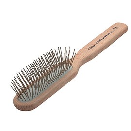 Chris Christensen 27 mm Oblong Pin Dog Brush, Original Series, Groom Like a Professional, Stainless Steel Pins, Lightweight Beech Wood Body, Ground and Polished Tips