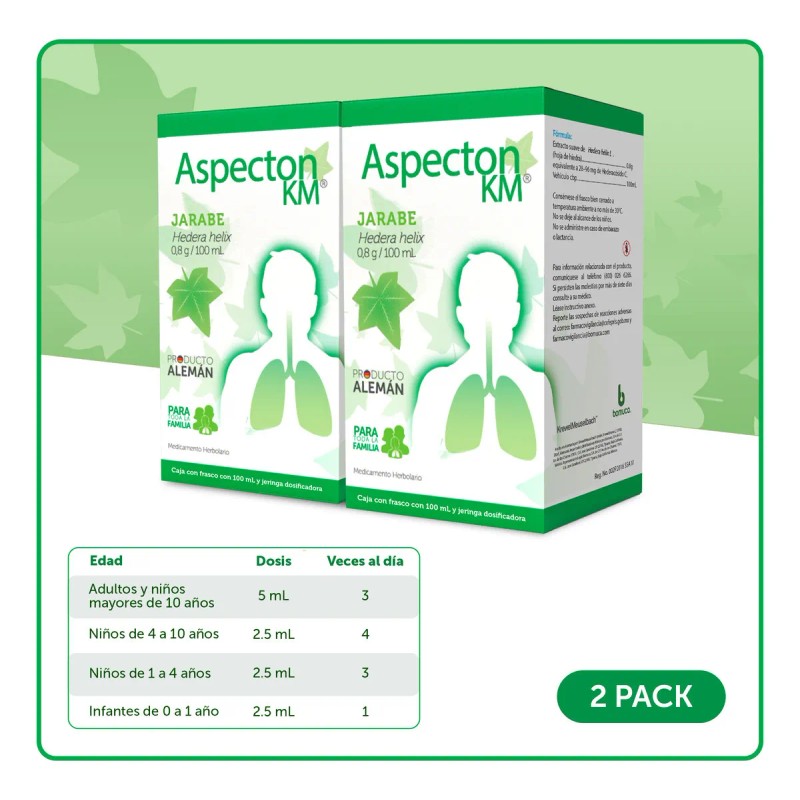 Bomuca Aspecton KM Jarabe Hedera Helix Two Pack - de,