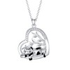 LONAGO Cow Necklace 925 Sterling Silver Cute Cow with Tree