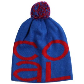 Coal Men's The Logo Pom Beanie, Royal Blue, One Size