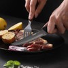 Wanbasion Black Non Serrated Steak Knives Set, Steak Knife Set