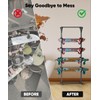 Tuohours Skateboard Racks Floor Stand Holder, Freestanding 5-Tier Skateboard Storage