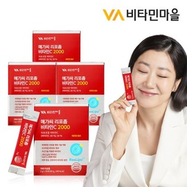 Vitamin Village 고함량 메가씨 리포좀 비타민c 2000 4박스 총120포 High Content Mega C Liposome Vitamin C 2000 4 Boxes Total 120 Packs