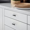 3 Pack Matte Black Cabinet Knobs 2 Inch - Black