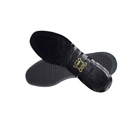 Sapphire Leather Insoles on Charcoal Black 46
