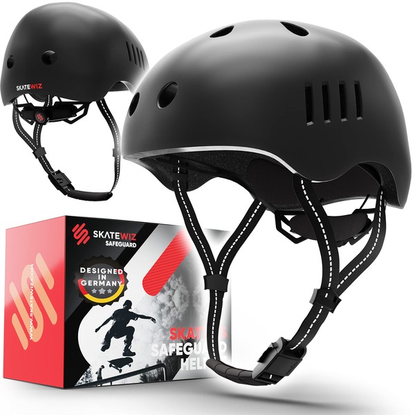 SKATEWIZ Bicycle Helmet, Bicycle Lightweight Skate Helmet, Mountain Bike &