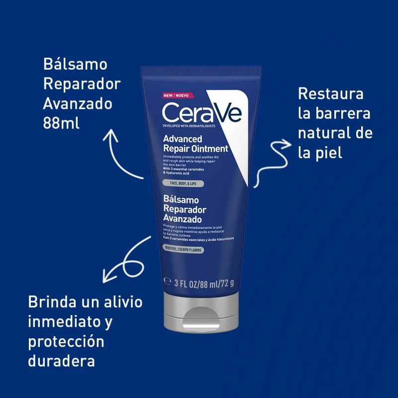 Bálsamo Reparador Avanzado Piel Seca 88ml Cerave