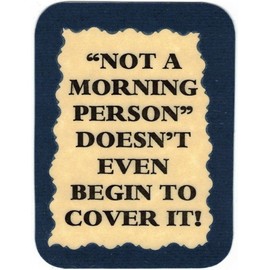 Ron's Hang Ups 3147 Refrigerator Magnet Sign Funny Friendship Gift Not A Morning Person Doesn't