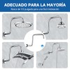 Brazo y Chapetón de Acero Inoxidable de 33cm para Regadera