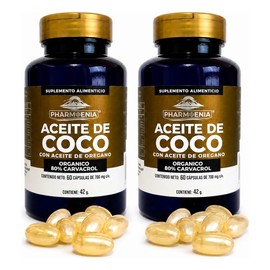 Capsulas De Aceite De Coco Con Aceite De Oregano 60 Cápsulas