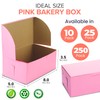 Fit Meal Prep [10 Pack] Pink Bakery Boxes 8x5x3.5 Pastry