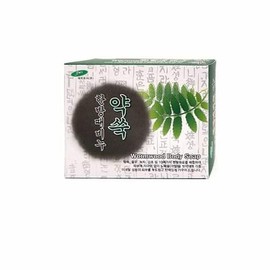 JQ Jaewoo Medicinal Mugwort Case Herbal Exfoliating Soap 110g / 재우 약쑥 케이스한방때비누 110g