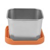 6pcs Sauce Cup 304 Stainless Steel Sealed Leakproof Salad Dressing